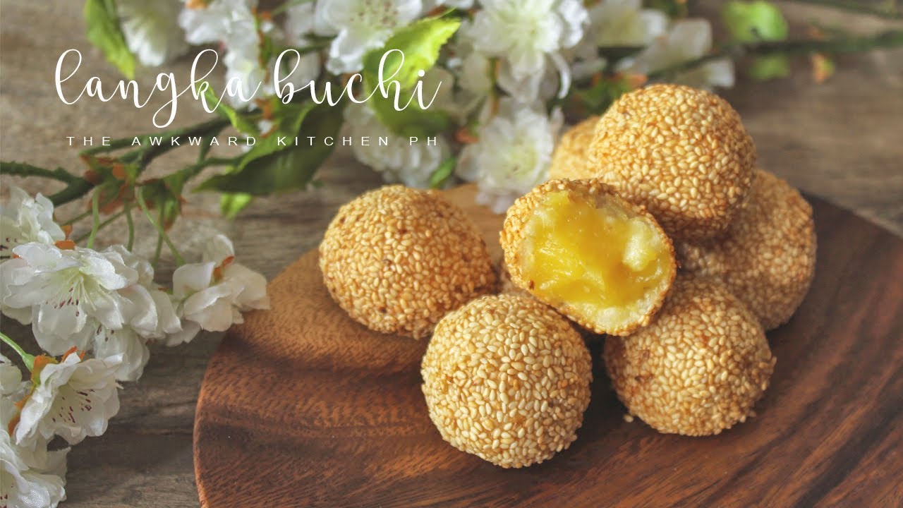 LANGKA BUCHI | Filipino Fried Sesame Balls with Langka Filling Recipe