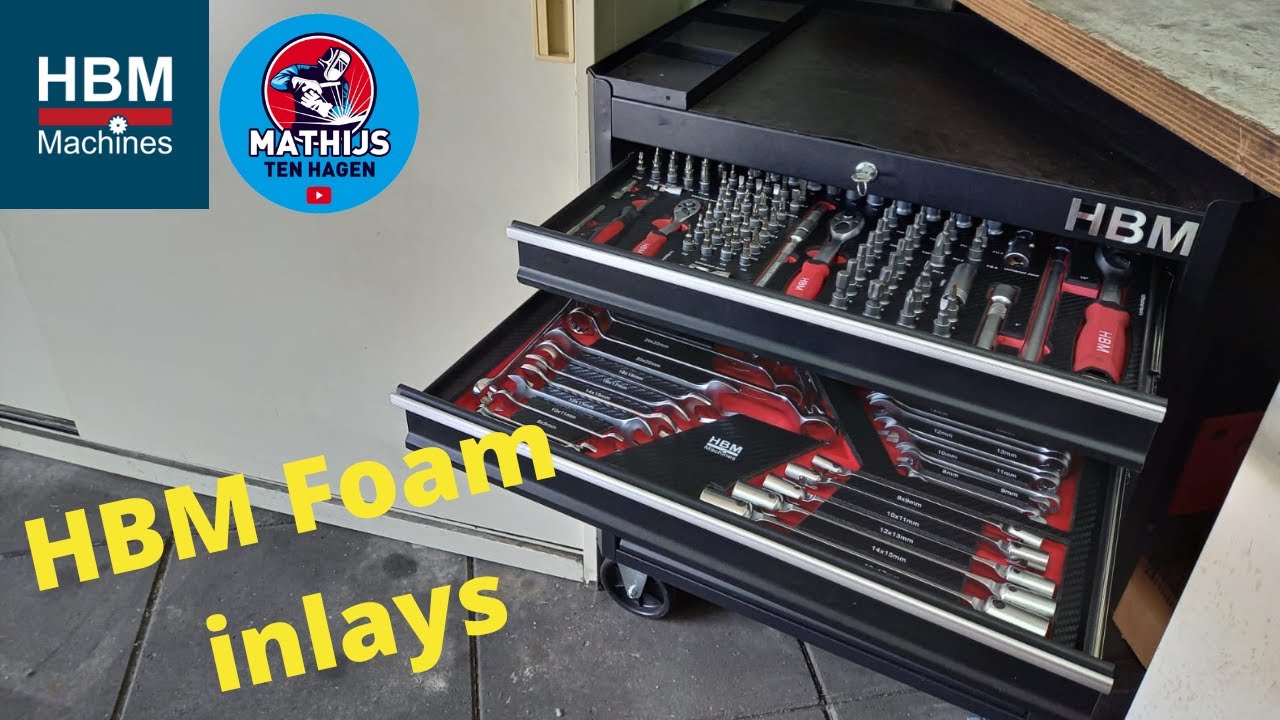 HBM Carbon Foam Inlays voor Gereedschapswagen