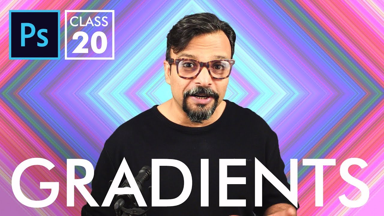 Gradients - Adobe Photoshop for Beginners - Class 20 - Urdu / Hindi