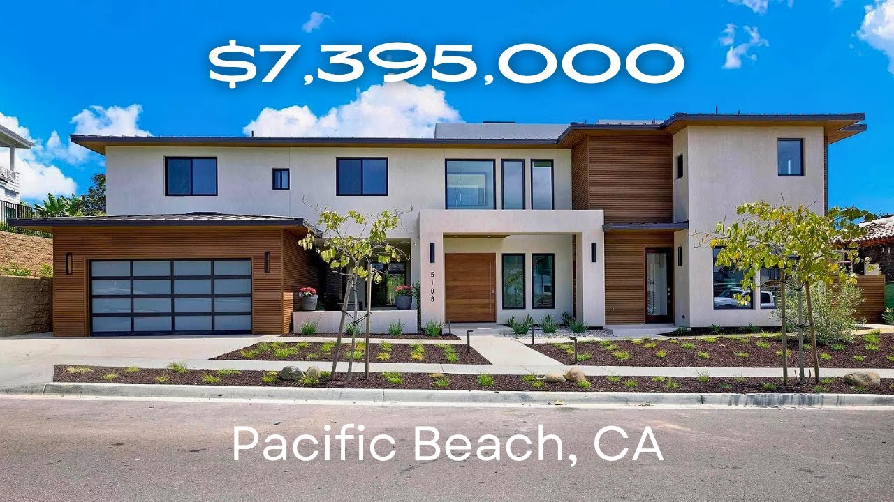 Touring $7.4M Ultra Modern Mansion in Pacific Beach | San Diego, CA