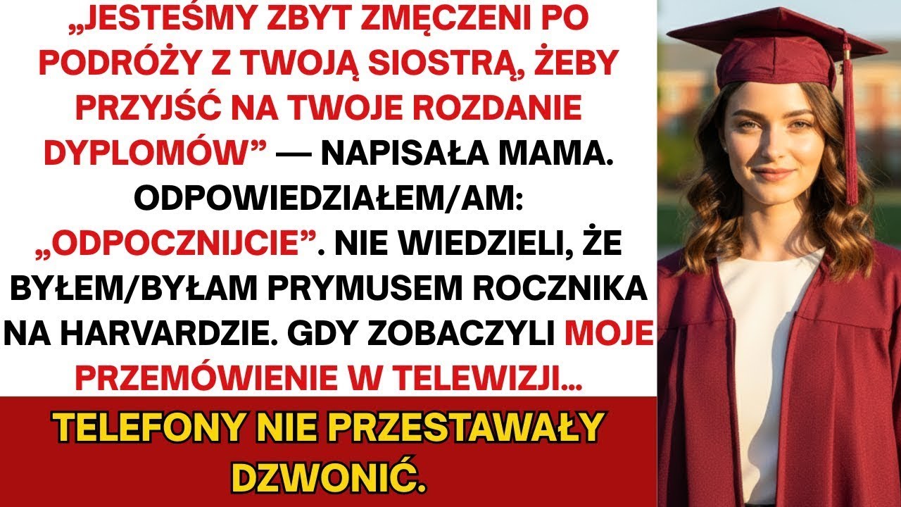 Moi rodzice PRZEGAPILI moją graduację—więc zobaczył to cały świat    A potem zaczęły się telefony