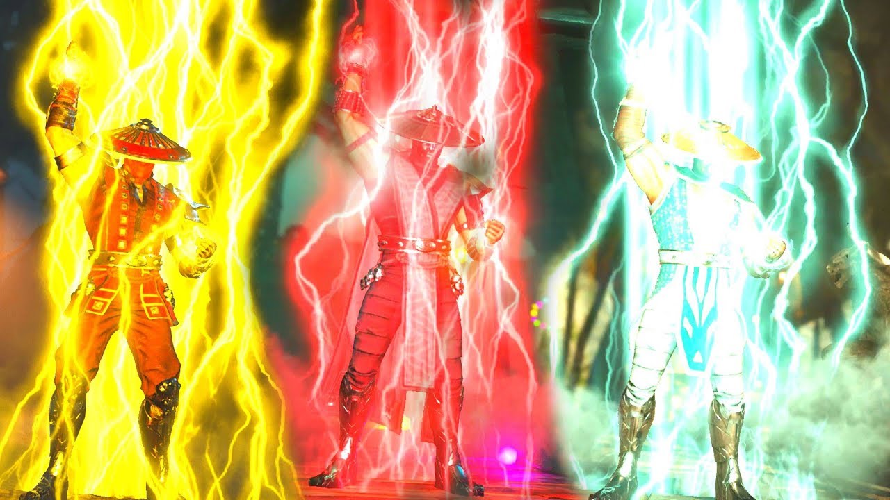 Injustice 2 - Raiden All Colors for Lightning/Dragon Intro, Super Move and Victory Pose