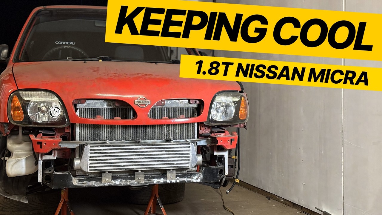 Intercooler and Radiator Mounted Up  - Audi/VW 1.8T Engine Swap