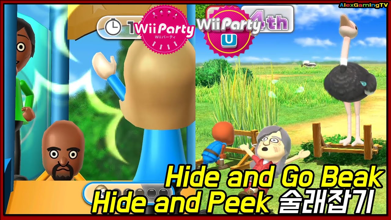 Wii Party U - Hide and Go Beak & Hide and Peek continuous play!  (Wii 파티 U) Let's Start !  #068