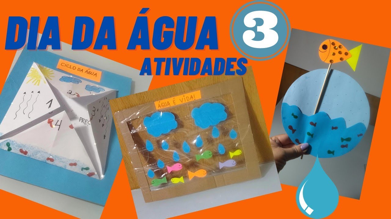🟡3 ATIVIDADES PARA TRABALHAR O DIA DA ÁGUA NA EDUCAÇÃO INFANTIL