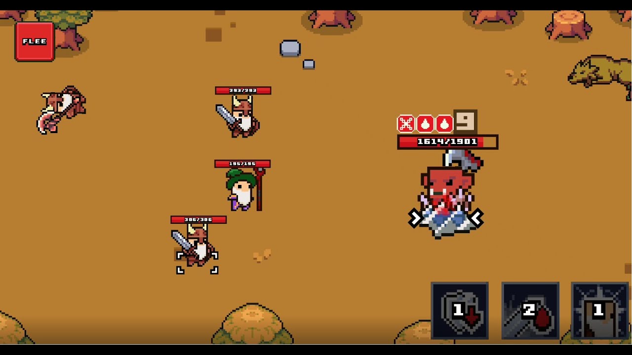 Pixel Tribe Game Raid 6-boss showcase [Fixed]