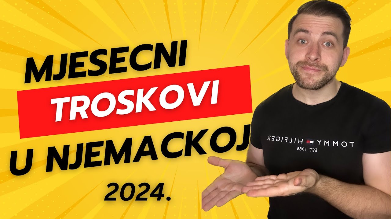 Koliki su MJESECNI TROSKOVI u NJEMACKOJ *2024*