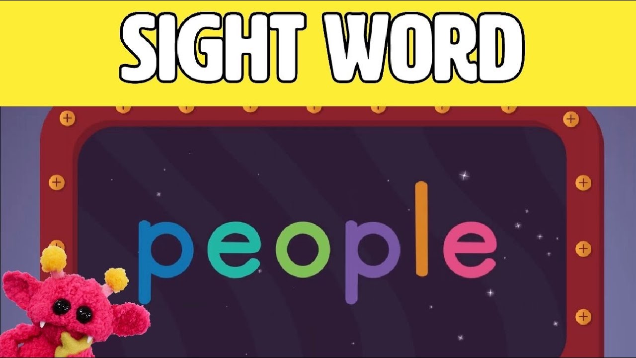 PEOPLE - Let's Learn the Sight Word PEOPLE with Hubble the Alien! | Nimalz Kidz! Songs and Fun!
