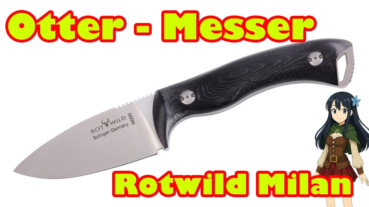 OTTER-Messer【オッター メッサー】■ ROTWILD 「ミラノ」RWF 04【N690】【ステンレス】Milan ドイツ ゾーリンゲン フィックスド