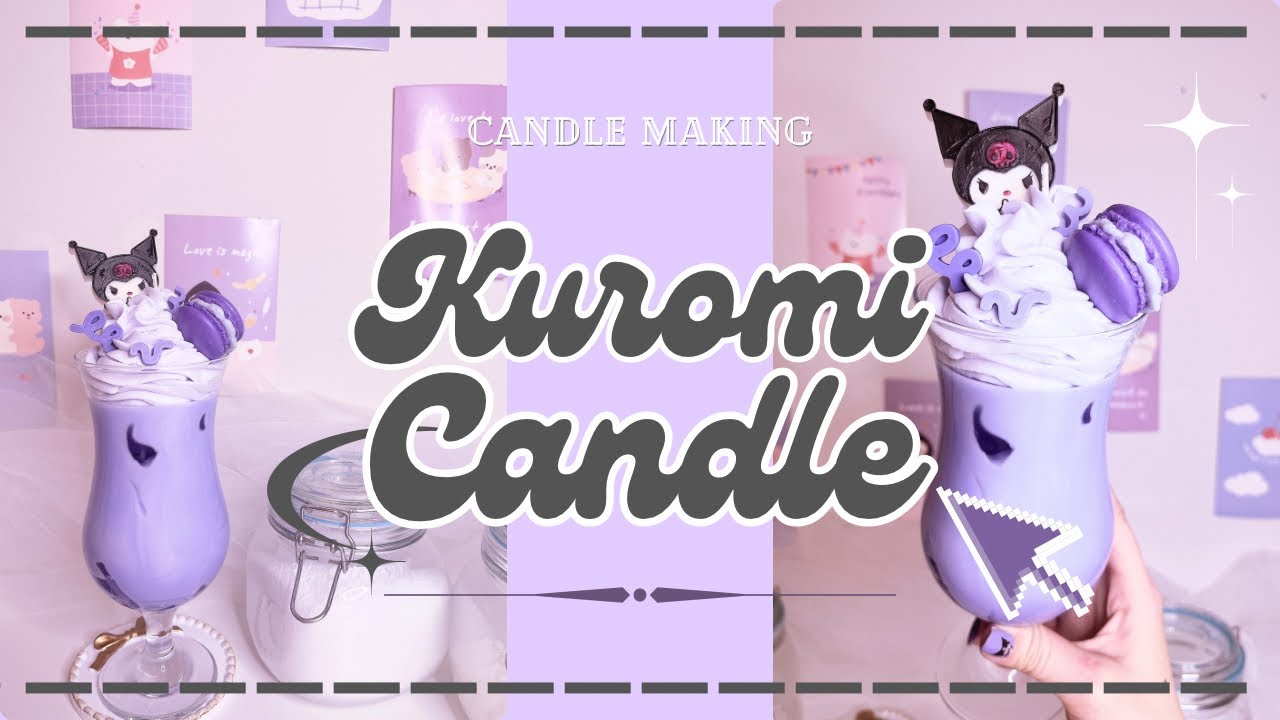 KUROMI Special Drink Candle Making✨ #diy #candle #craft