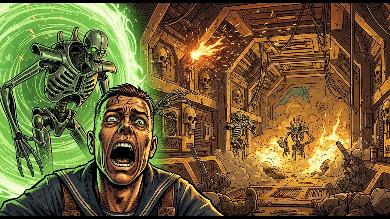 What Happens When Necrons Board an Imperial Battle Barge in Warhammer 40K