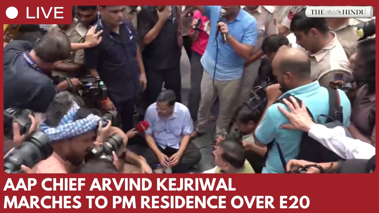 AAP chief Arvind Kejriwal leads march to PM Modi's residence over E20 petrol