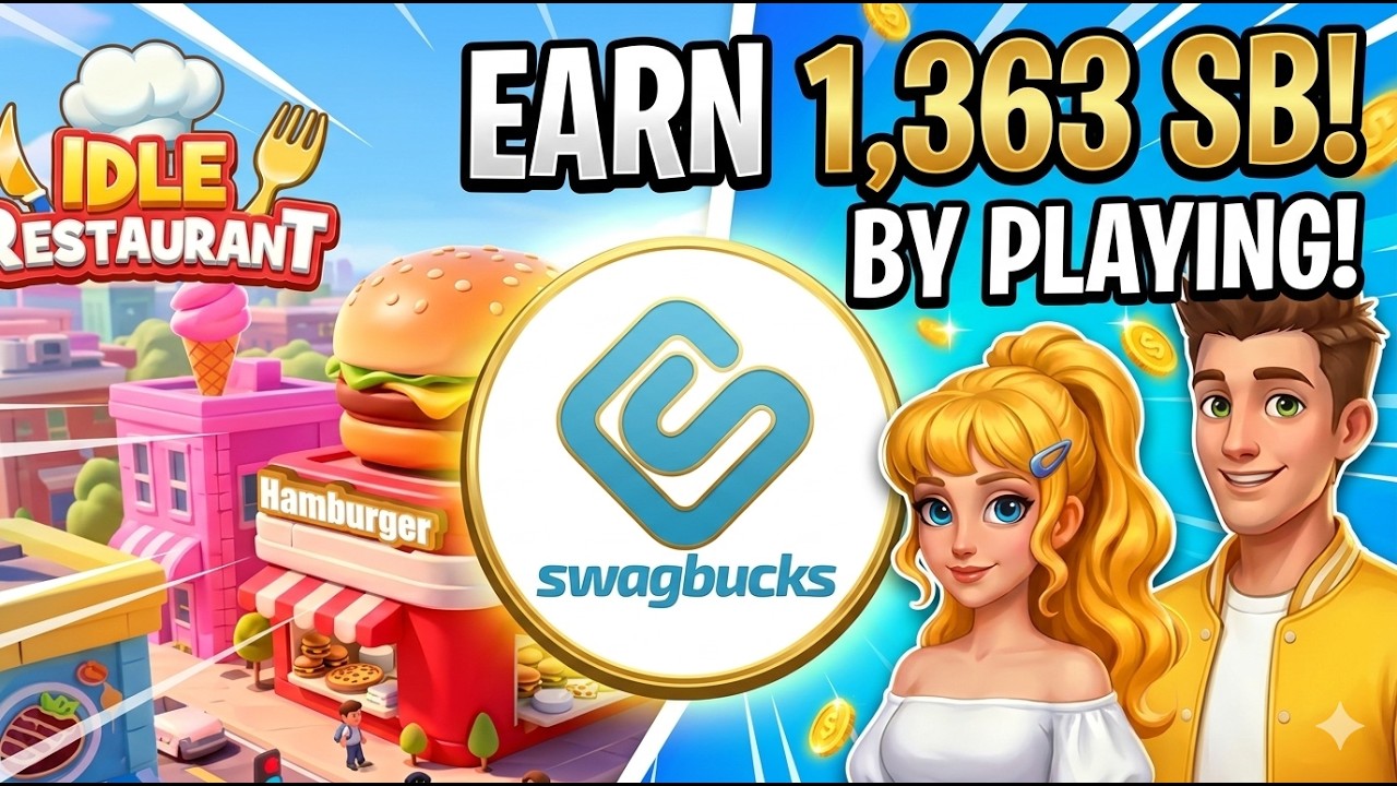 Idle Restaurant Cooking Tycoon | Earn 14$ by playing games| Swagbucks Game Offer Guide