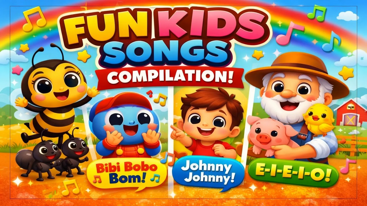 Fun Kids Songs Compilation 🎵 | Bibi Bobo Bom, Johnny Johnny & More | LittleCocoBee