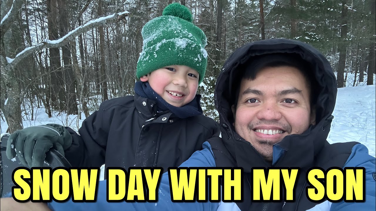 Snow Sledding with My Son | Family Winter Vlog ❄️