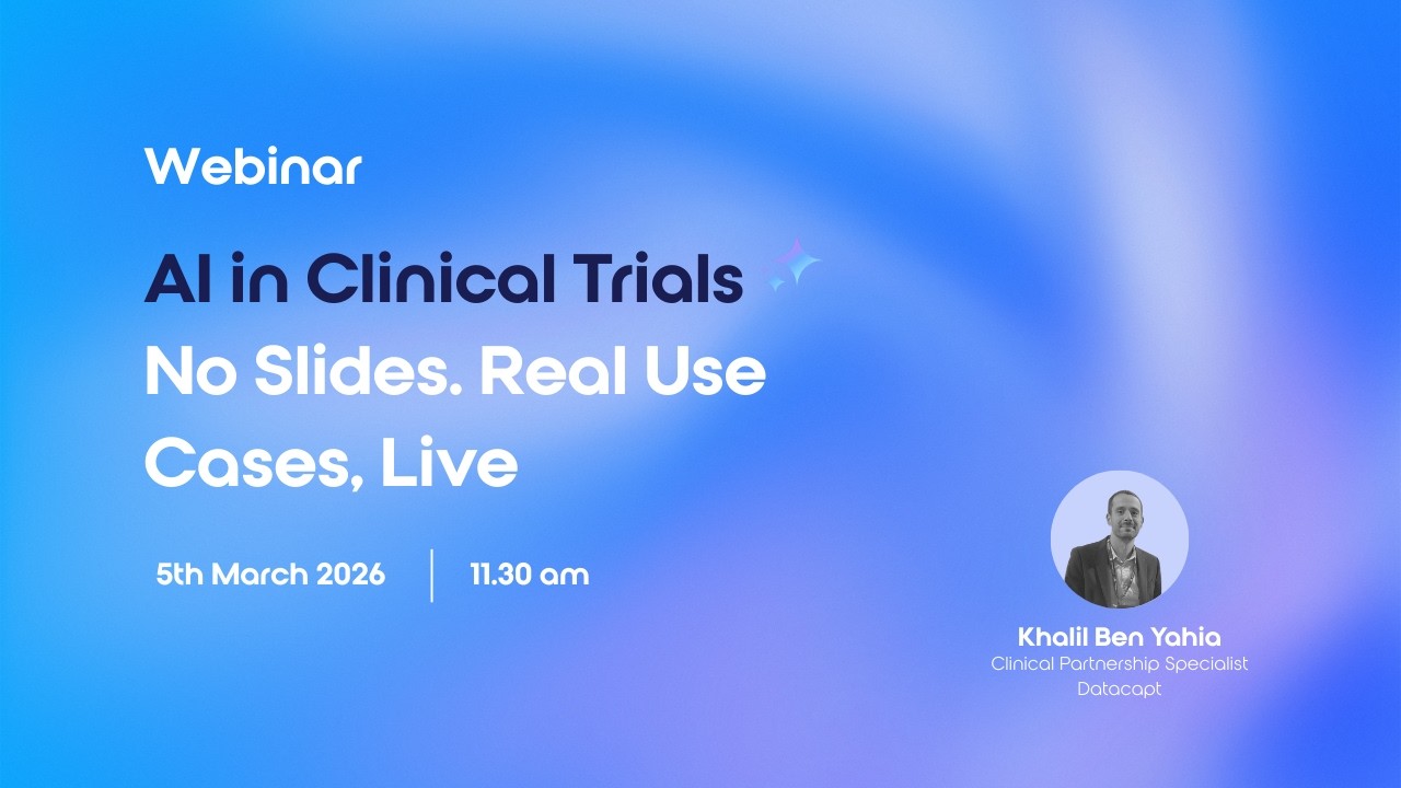AI in Clinical Trials. No Slides. Real Use Cases, Live