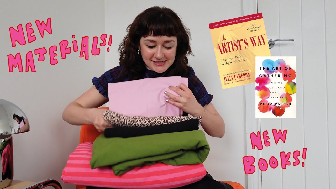 fabric haul & starting the artist's way 🌷 artist vlog