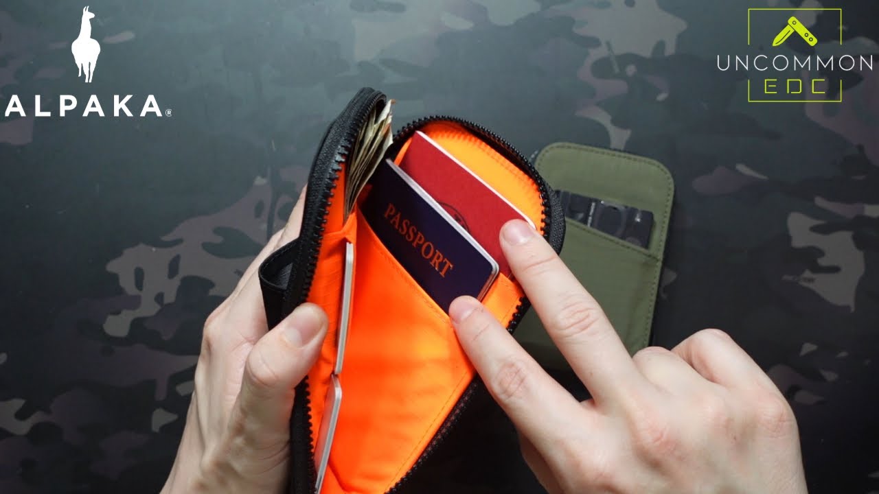 Сравнение: дорожный кошелек Alpaka Gear Zip и чехол для карточек Zip