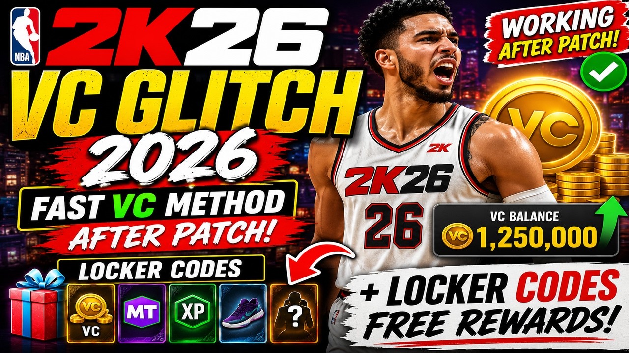 NBA 2K26 VC Glitch 2026 🔥 Fast VC Method After Patch + Locker Codes