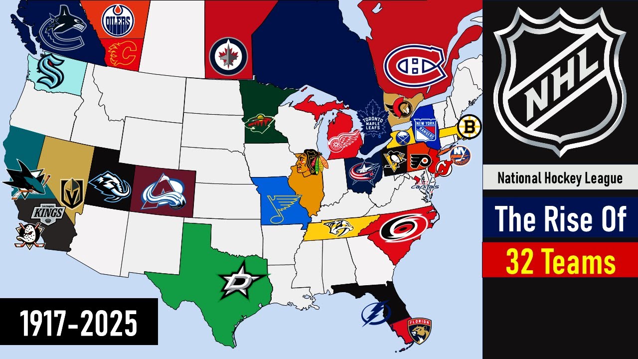 🏒 NHL Teams History Timeline 1917-2025 | Updated