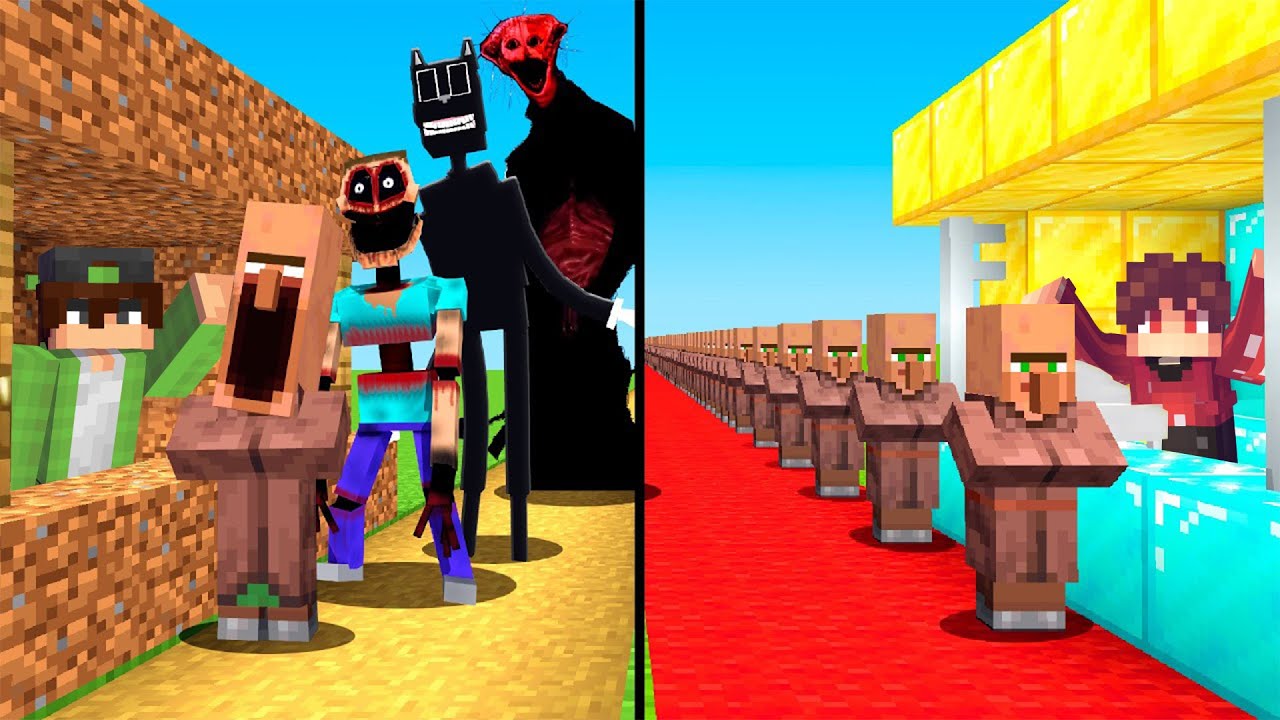 Postavil jsem HOTEL pro Vesničany v Minecraftu