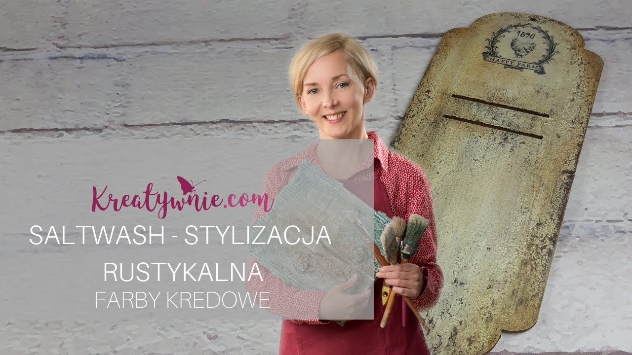 Farba kredowa – postarzanie za pomocą proszku saltwash, DIY, tutorial