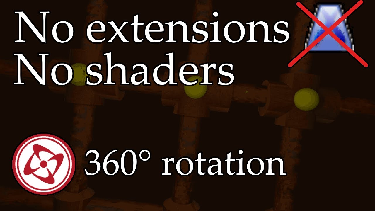 360 degree rotation in clickteam fusion!  (no shaders no extensions)