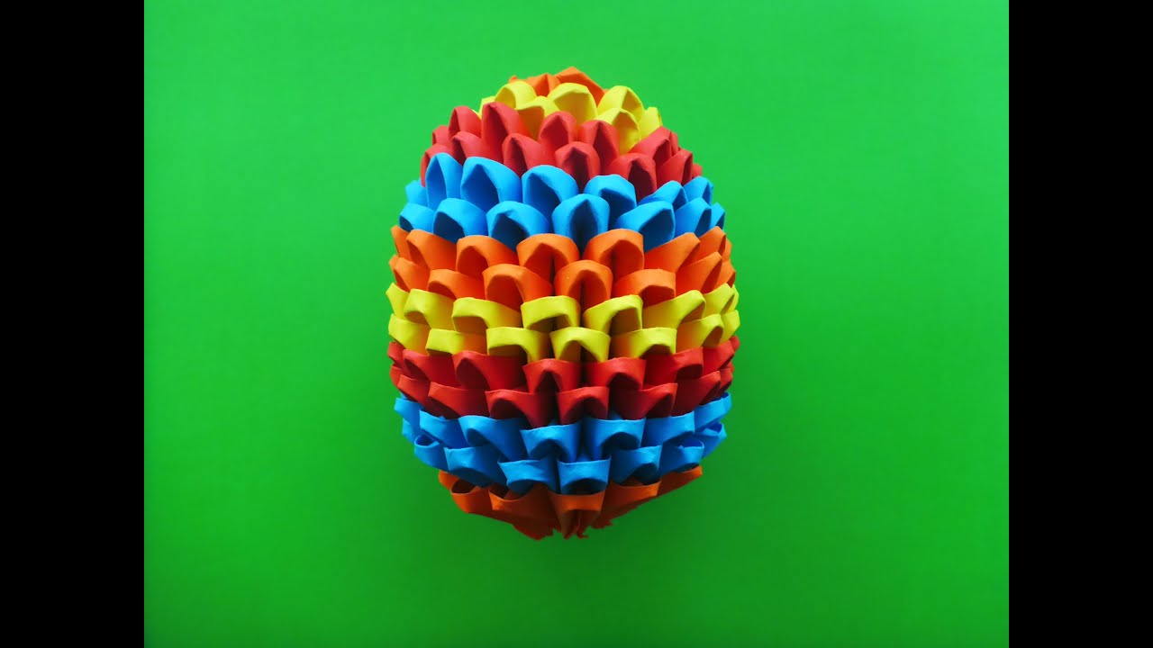 DIY Origami Osterei 3D Geschenk zu Ostern Anleitung, EASTER EGG EASY TUTORIAL GIFT IDEAS