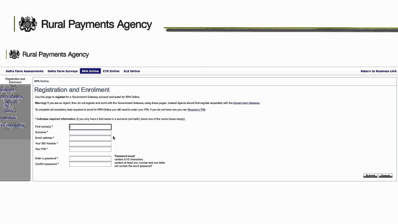 How to Register for the Government Gateway and log into SPS Online