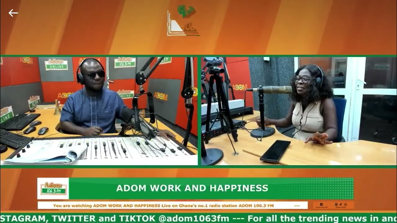 Inspirational Gifty on Adom Fm show Work and Happiness with OPD. (Faithful God)