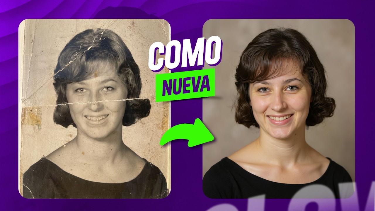3 maneras fáciles de RESTAURAR FOTOS antiguas que te sorprenderán