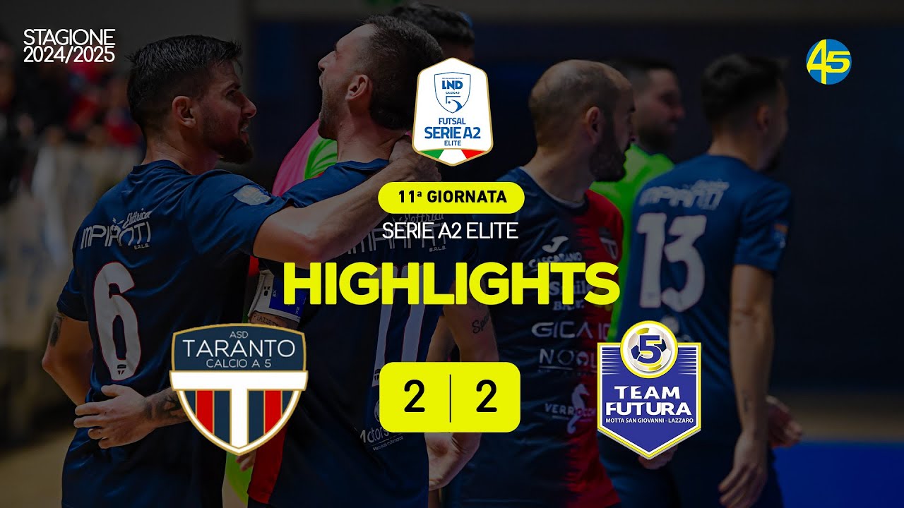 Taranto-Polisportiva Futura 2-2 | HIGHLIGHTS | Serie A2 Élite 2024-25