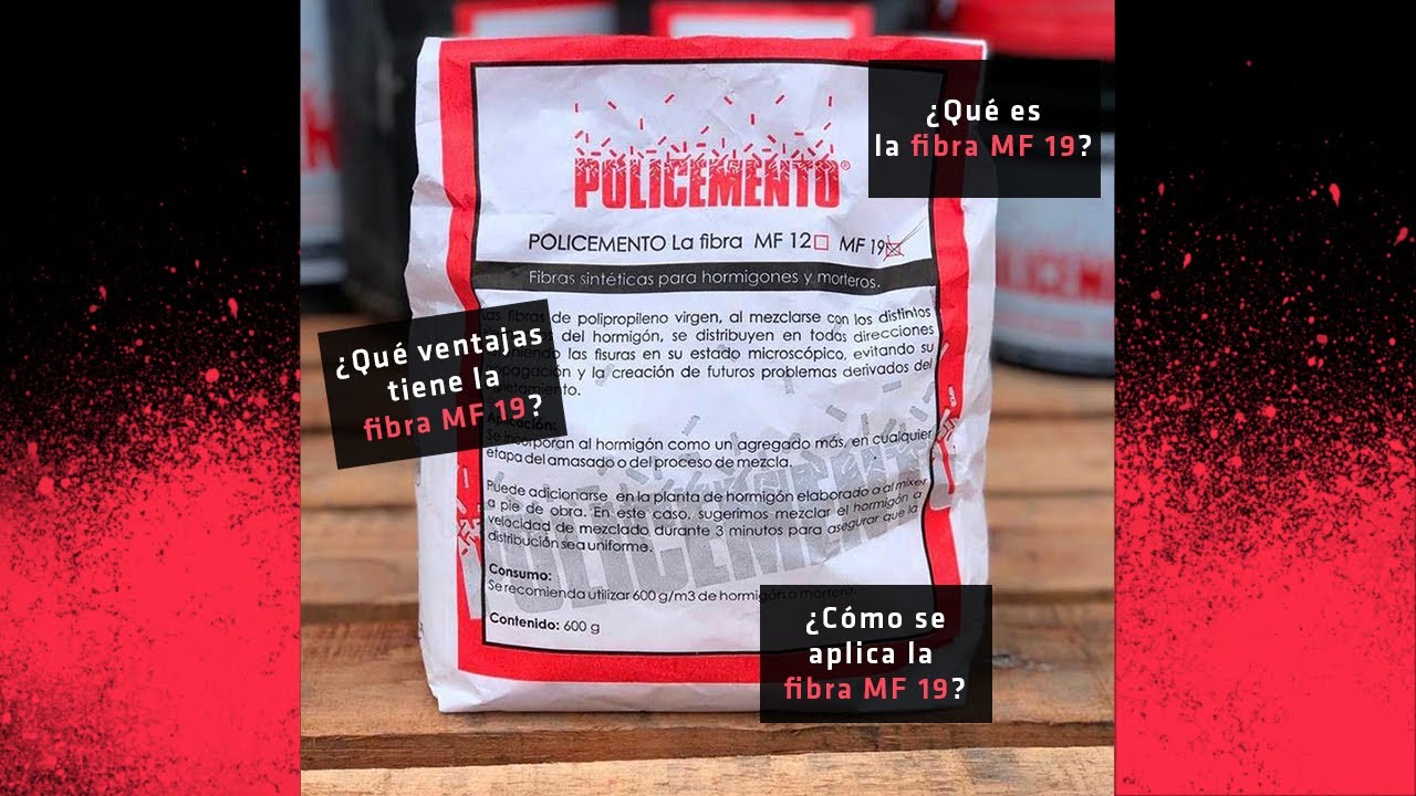 FIBRA SINTÉTICA PARA REFUERZO DEL HORMIGON - POLICEMENTO MF 19