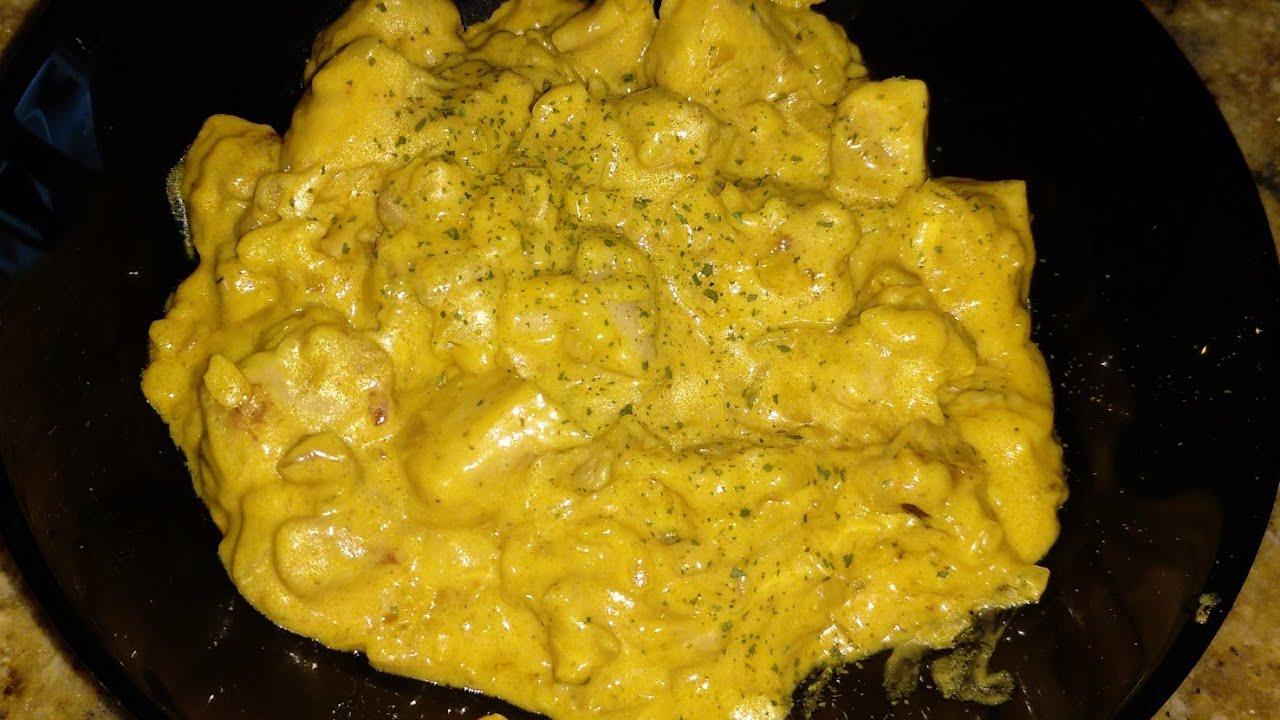 Pollo al curry. Suave y delicioso.
