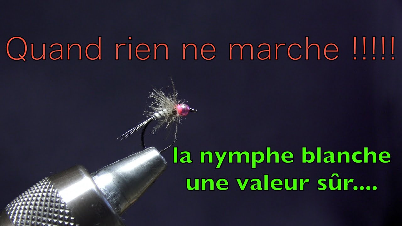 #pêcheàlamouche - mouche de pêche - nymphe substiquill blanc et cdc