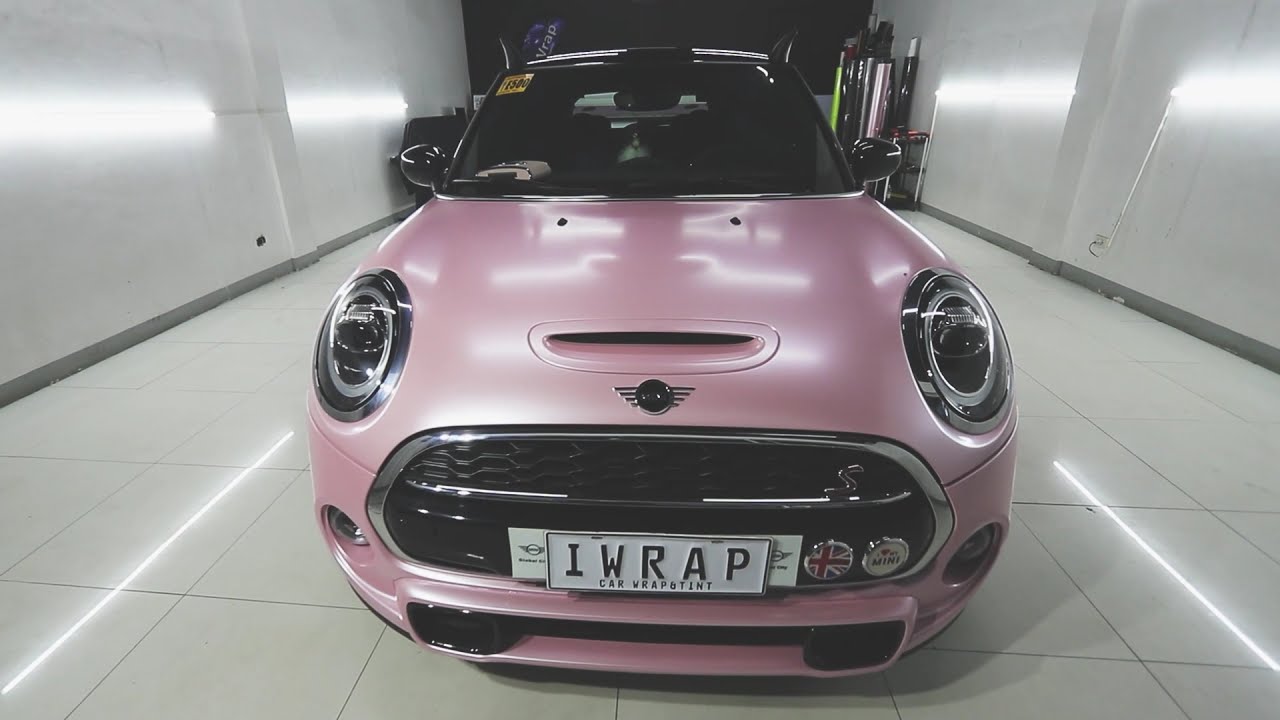 iWrap: Mini Cooper S wrapped in Matte Chrome Pink