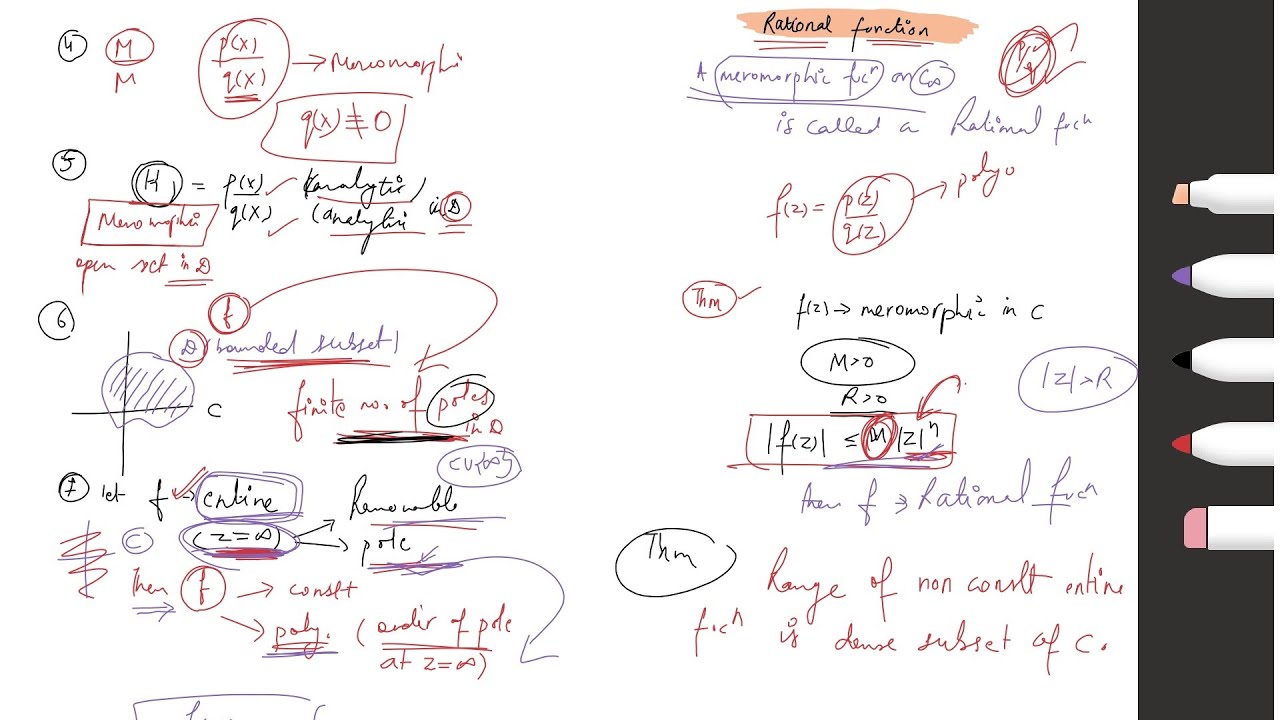 Meromorphic and Rational Function| Complex Analysis (Important Results)