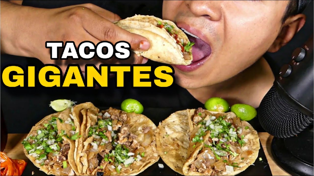 TACOS CAMPECHANOS GIGANTES 🌮 | ASMR MUKBANG