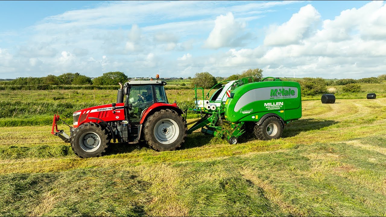 Massey Ferguson 7718 | McHale Fusion 3 Plus | Lets get the grass baled