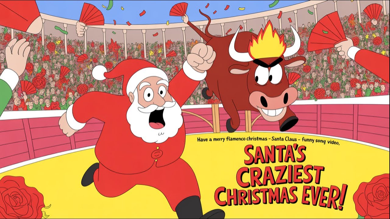 Santa's Craziest Christmas Ever! - Have a Merry Flamenco Christmas Santa Claus - Funny Song Video