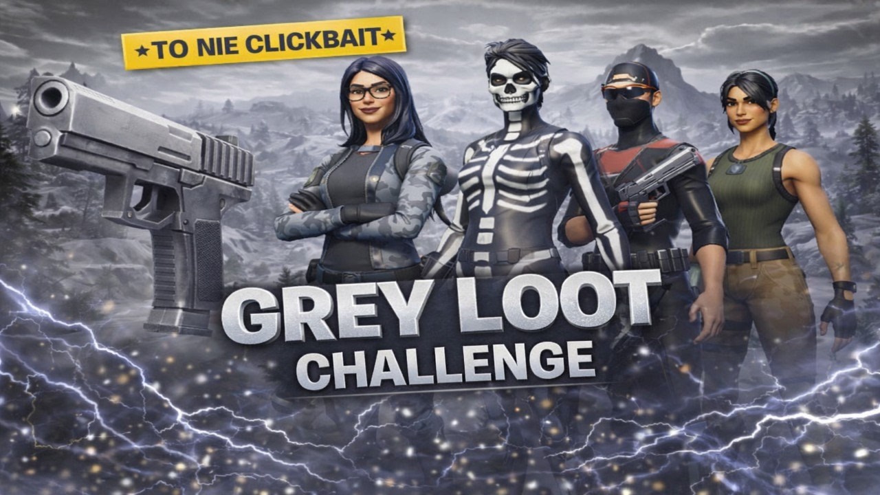 GREY LOOT CHALLENGE w Fortnite! 🔫 Tylko szare bronie (to nie clickbait)