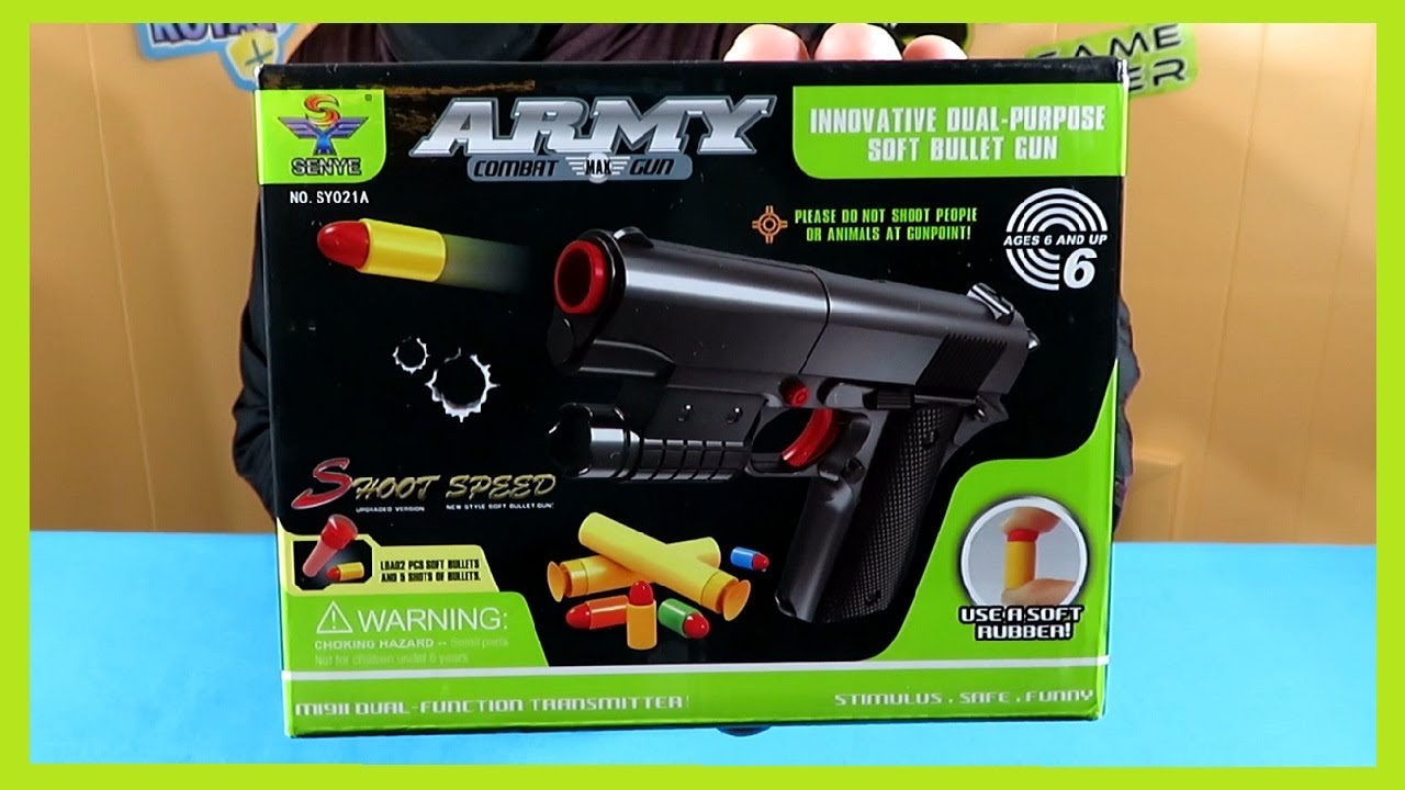 Toy Colt 1911 Foam Darts and Rubber Bullets