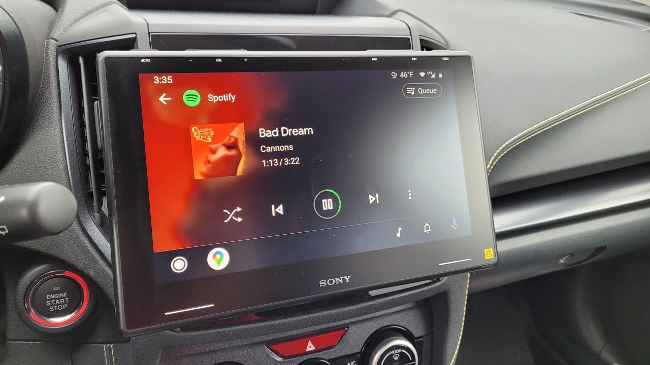 Sony XAV-9500ES installed in a 2021 Subaru Crosstrek Sport