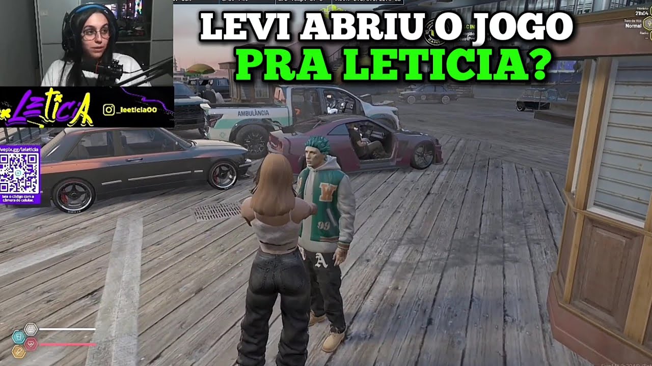 VISÃO DA LETÍCIA FALANDO COM LEVI E ELE PUXANDO 4RMA NA FRENTE DELA