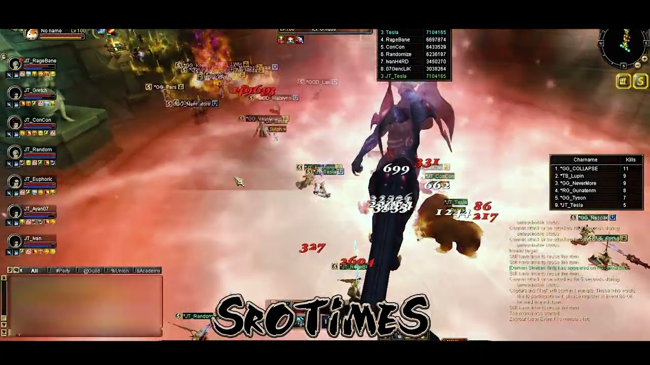 [JusticeTeam & GameGods] vs ALL SERVER THIEF SROTimes 100 CAP