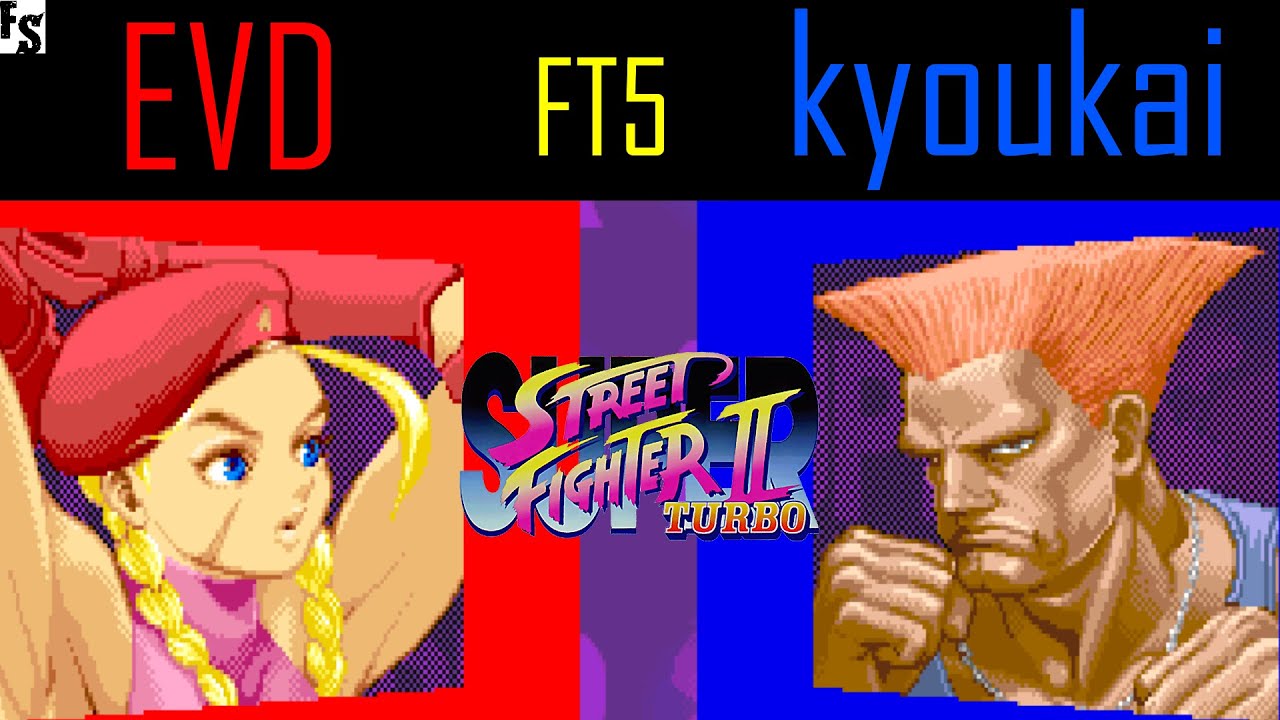 Super Street Fighter 2 Turbo - EVD [Cammy] vs kyoukai [Guile] (Fightcade FT5)
