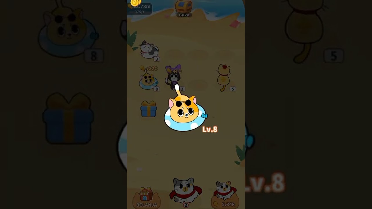 Cat Paradise Lv.8 | Coins & Diamonds | PRO vs NOOB vs HACKER | #shorts #game #subscribe