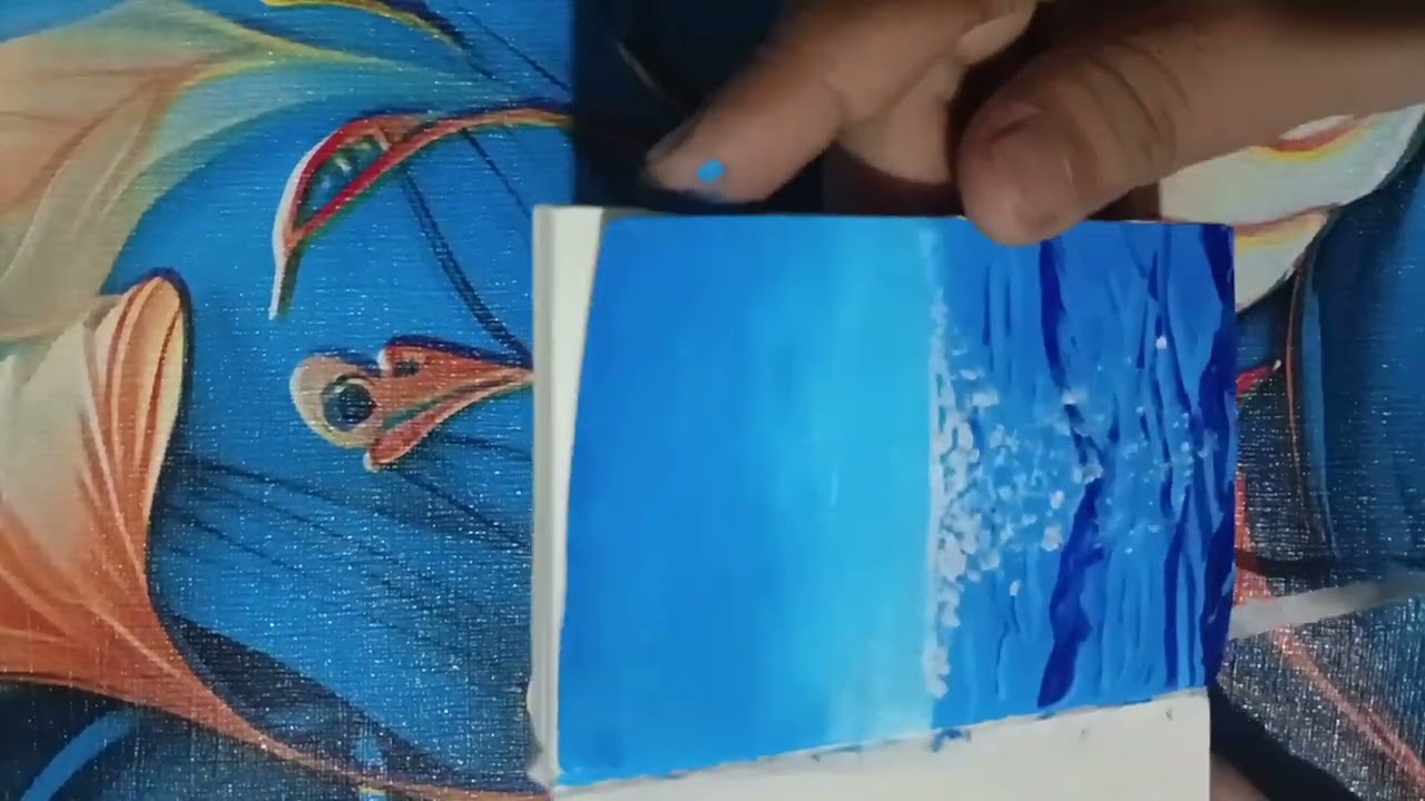 Easy River Painting.... . #art #riverpainting #shortsfeed