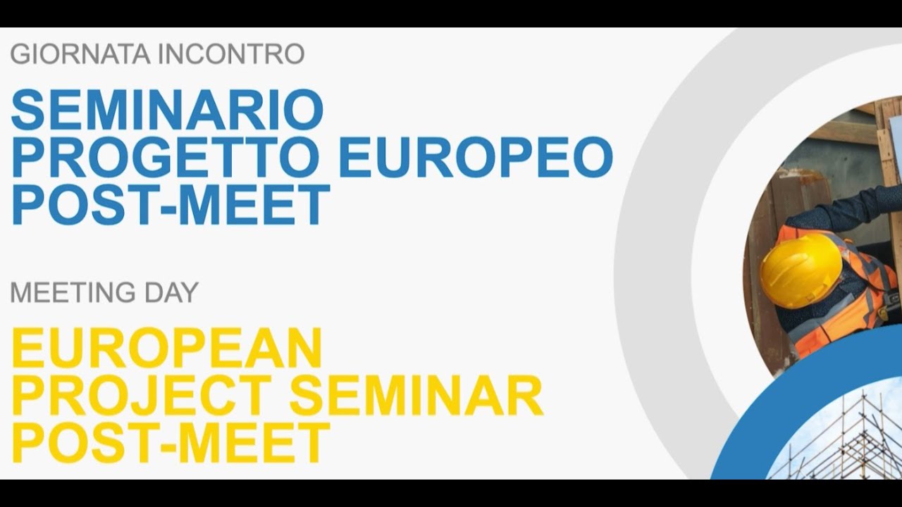 CNCE - Seminario Progetto Europeo Post-MEET - Mattina