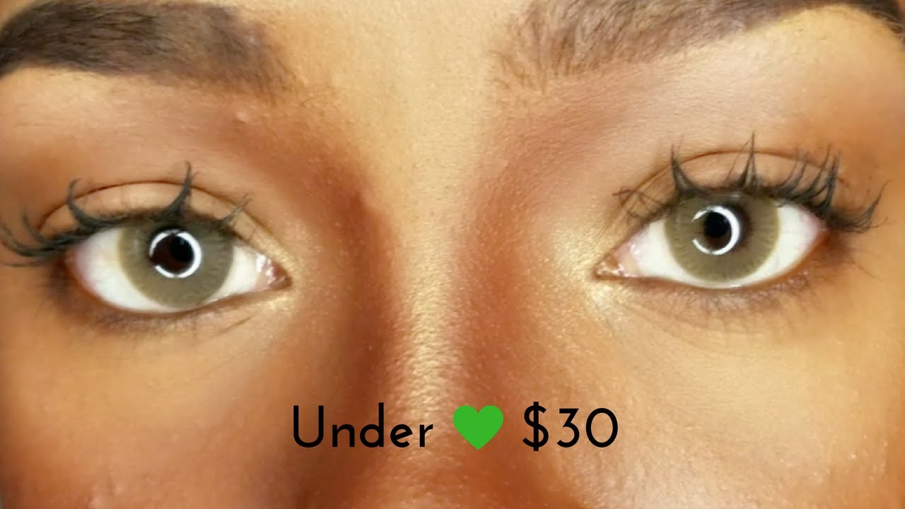 REALISTIC CONTACT LENSES UNDER $30| SOLOTICA DUPES (IN OCRE)|FOREVER TATI